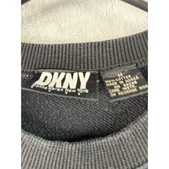 DKNY Black Crewneck Sweatshirt – Minimalist Classic – Size M - Picture 5 of 5